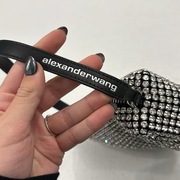 NWOT Alexander Wang Medium Rhinestone Pouch - Picture 6 of 9